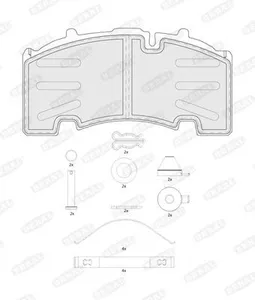 Bromsbelägg BERAL BCV29264TK