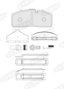 Bromsbelägg BERAL BCV29415TK