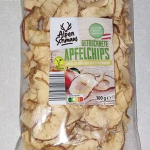Getrocknete Apfelchips