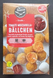Tomate-Mozzarella-Bällchen mit Tomaten-Dip