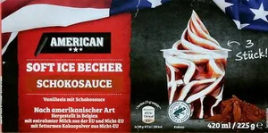 Soft-Ice-Becher - Schokosauce