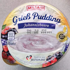 Grießpudding - Johannisbeere