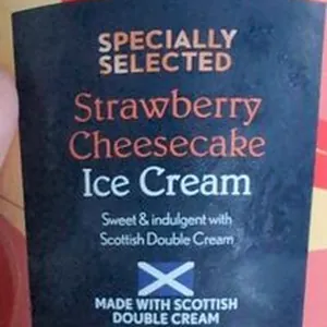 Aldi Specially Selected Strawberry Cheesecake Ice Cream
