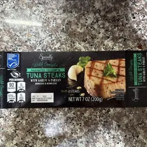 Specially selected Tuna steaks (Aldis)