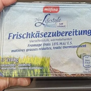 Frischkäsezubereitung
