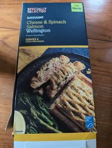 Cheese & Spinach Salmon Wellington