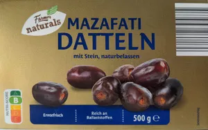 Mazafati-Datteln mit Stein, naturbelassen