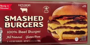 Smashed Burgers 100% Beef Burger