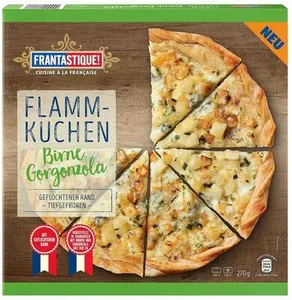 Flammkuchen Birne-Gorgonzola