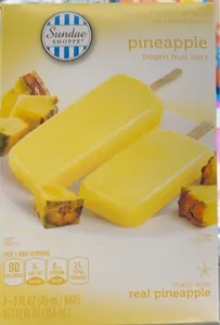 Pineapple frozen fruit bars