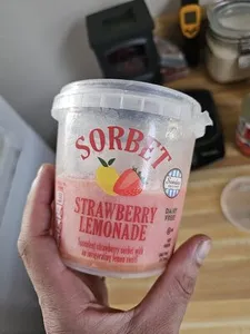 Strawberry Lemonade Sorbet