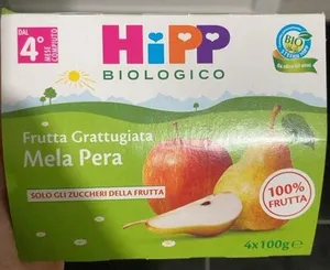 Frutta gratuggiata mela pera