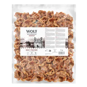 Wolf of Wilderness öronmusslor av gris "Vast Pasture" - 5 kg