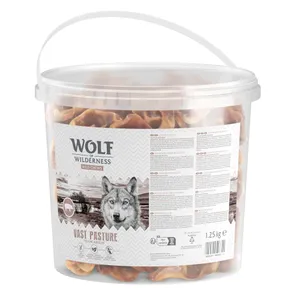 Wolf of Wilderness öronmusslor av gris "Vast Pasture" - 1,25 kg (hink)