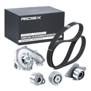 Kamremssats med vattenpump RIDEX 3096W0344