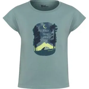 Jack Wolfskin Kids' Graphic Girls Tee Print Soft Jade 164
