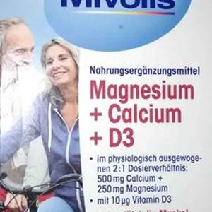 Nahrungsergänzungsmittel Magnesium + Calcium + D3