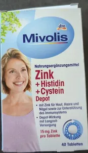 Mivolis | Nahrungsergänzungsmittel | Zink+ Histidin + Cystein Depot