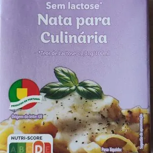Nata Para Culinária Sem lactose