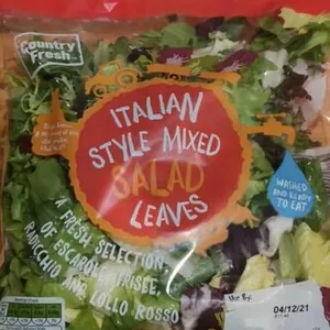 Italian style mixed salad leaves