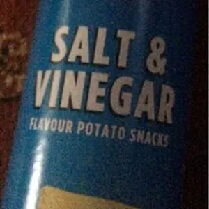 Salt and vinegar flavour potato snacks