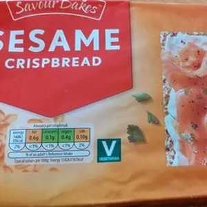 Sesame crispbread