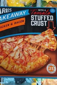 Chicken and bacon pizza