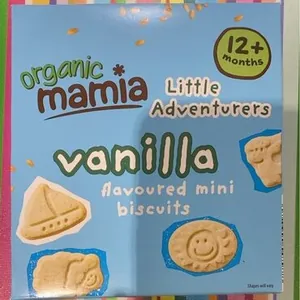 Vanilla flavoured mini biscuits