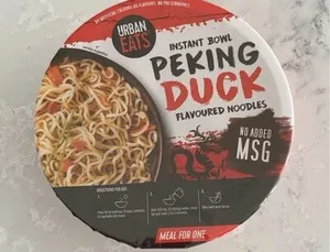 Peking duck flavored noodles