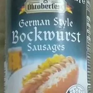 German Style Bockwurst Sausage