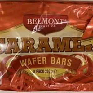 Caramel wafer bars