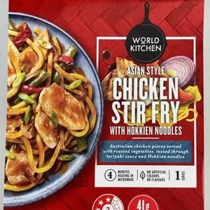 ASIAN STYLE CHICKEN STIRFRYS WITH HOKRIEN NOODLES