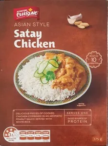 International Cuisine Asian Style Satay Chicken