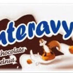 Snack with chocolate and hazelnut