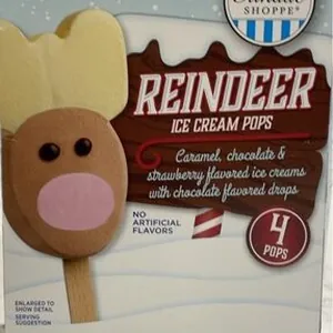 Reindeer ice cream pops