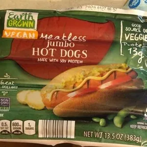 Meatless jumbo Hot Dogs