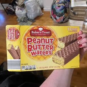 Peanut butter wafers, peanut butter