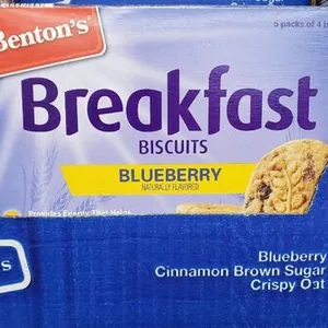 Breakfast biscuits blueberry naturally flavored
