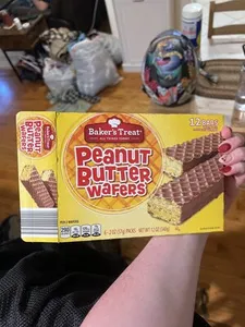 Peanut butter wafers, peanut butter
