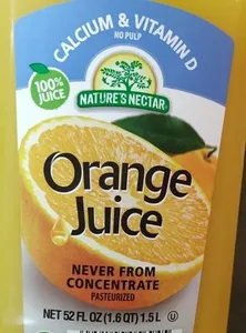 Calcium and vitamin D orange juice