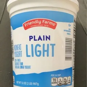 Plain light yogurt