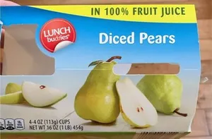 diced pears