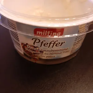 Pfeffer Frischkäsezubereitung