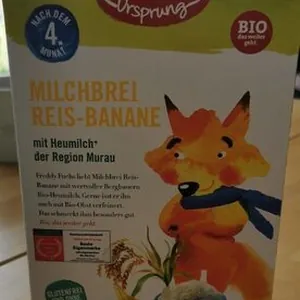 Brei Milch-Reis-Banane