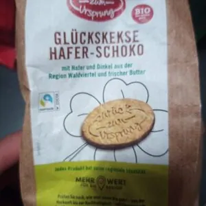 Glückskekse Hafer Schoko