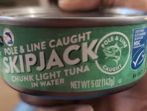 Pole & Line Caught Skipjack Chunk Light Tuna In Water