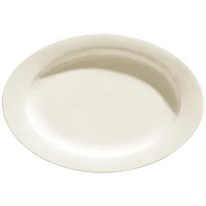 VEGA Uppläggningsfat Skyline ovalt; 33.5x23.5x3.6 cm (LxBxH); Krämvit; Oval; 4 Styck / Förpackning