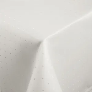 ERWIN M. Duk Nito kantig; 130x220 cm (BxL); Vit; Rektangulär