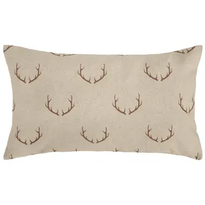 ERWIN M. Kuddfodral Eschen; 50x30 cm (BxL); Beige/Mörkbrun