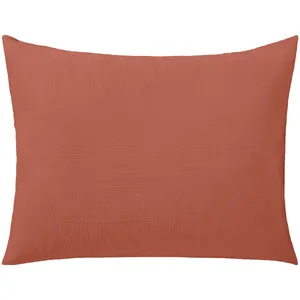 ERWIN M. Örngott Libra Musselin; 70x90 cm (LxB); Terrakotta